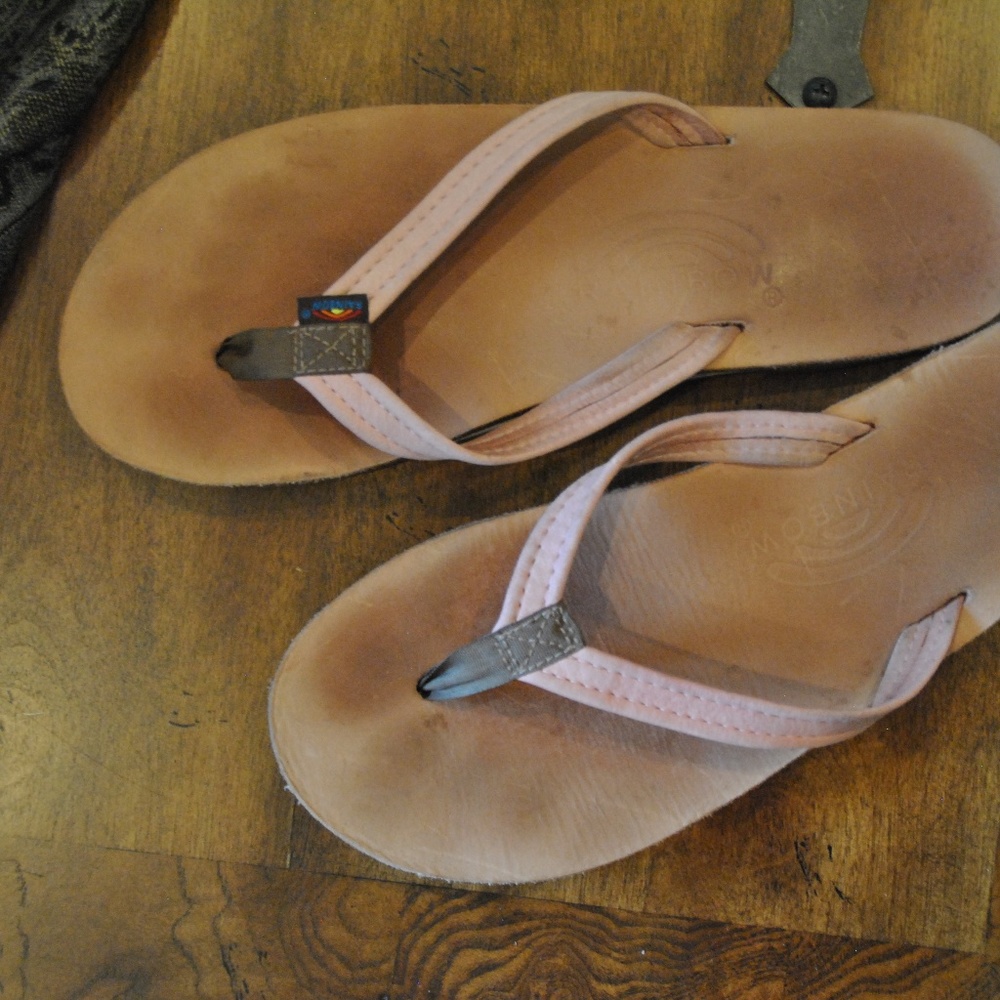 Pink Rainbow FlipFlops